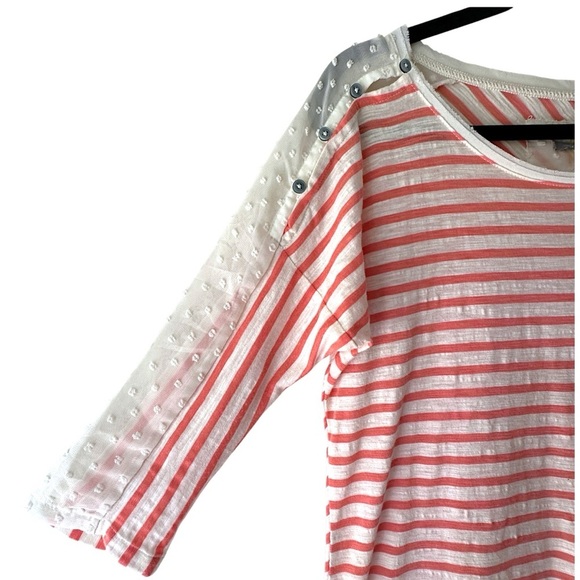 LITTLE YELLOW BUTTON x ANTHROPOLOGIE STRIPED BUTTON MABEL TOP | EXTRA SMALL - Picture 3 of 10